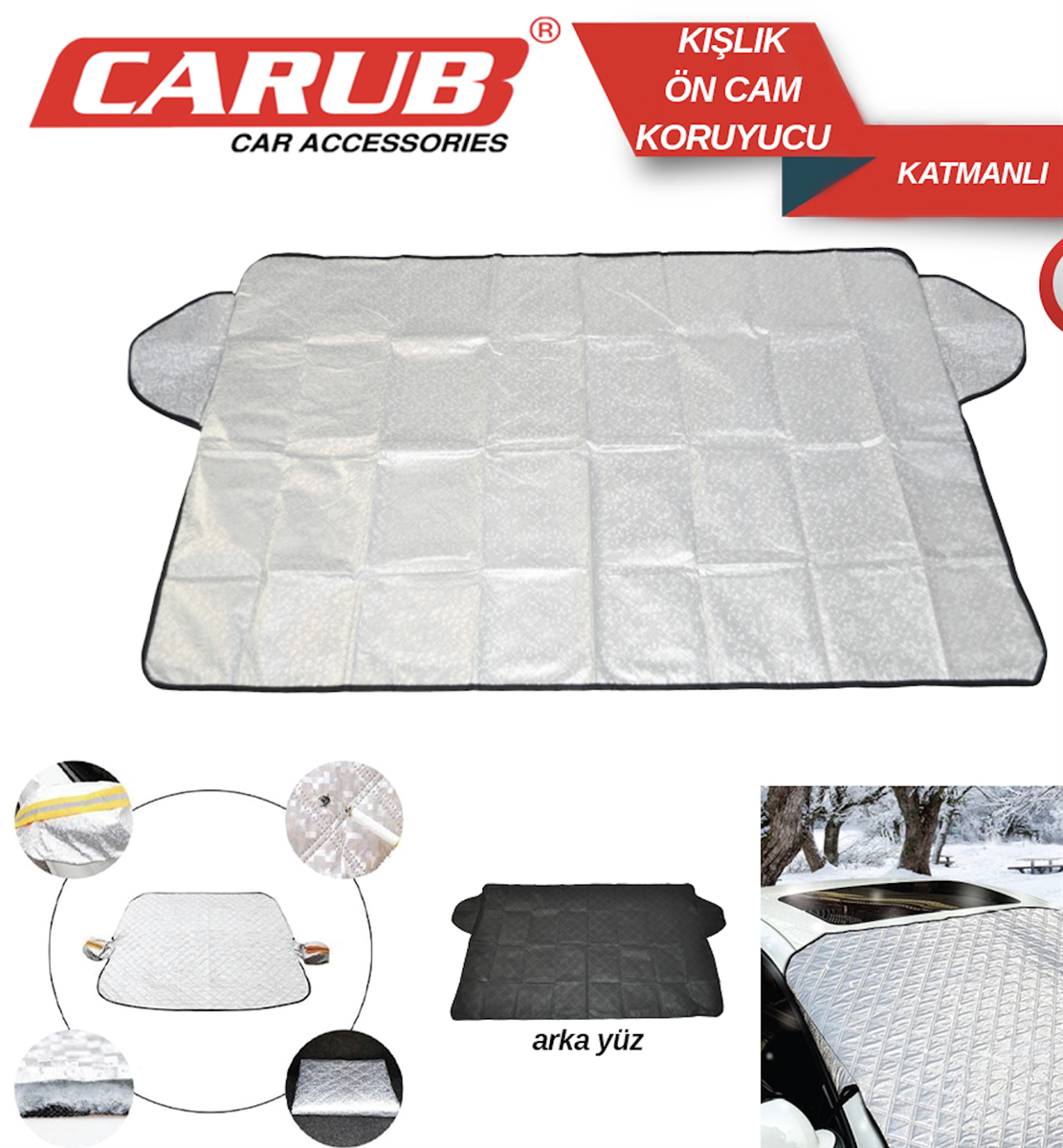 KISLIK AYNA KULAKLI OTO ÖN CAM KORUYUCU 260*116 cm 1